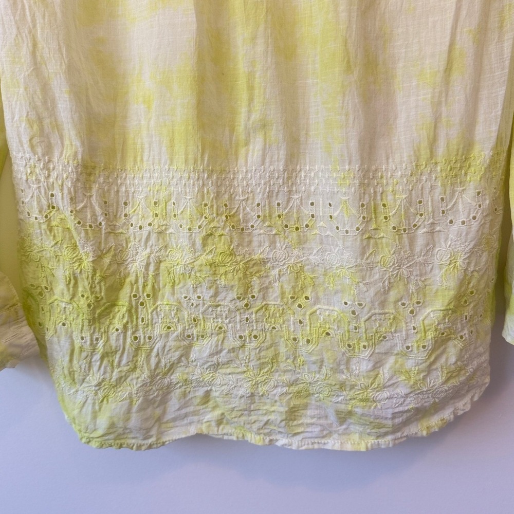 Pilcro Anthropologie‎ Women's The Cate Classic Tie-Dye Buttondown Shirt Size S - Picture 8 of 10